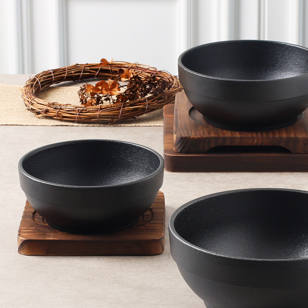 인덕션 무쇠 뚝배기 15cm 뚝배기 돌솥 비빔밥 국밥 요리법 뚝배기 활용법