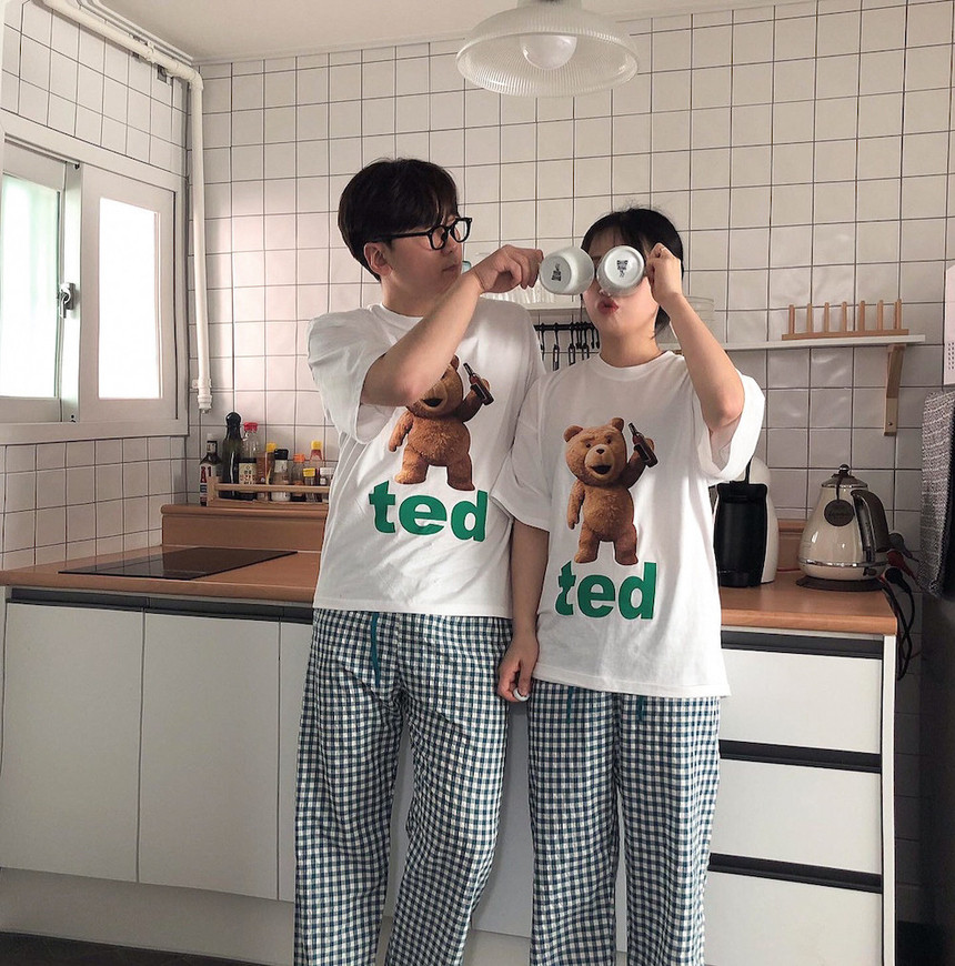 ❤️5만장돌파/당일출고❤️빅사이즈 밴딩 가을 겨울 잠옷바지 체크 커플 파자마  9부 5부 3부 16color 3size 상세 이미지 11
