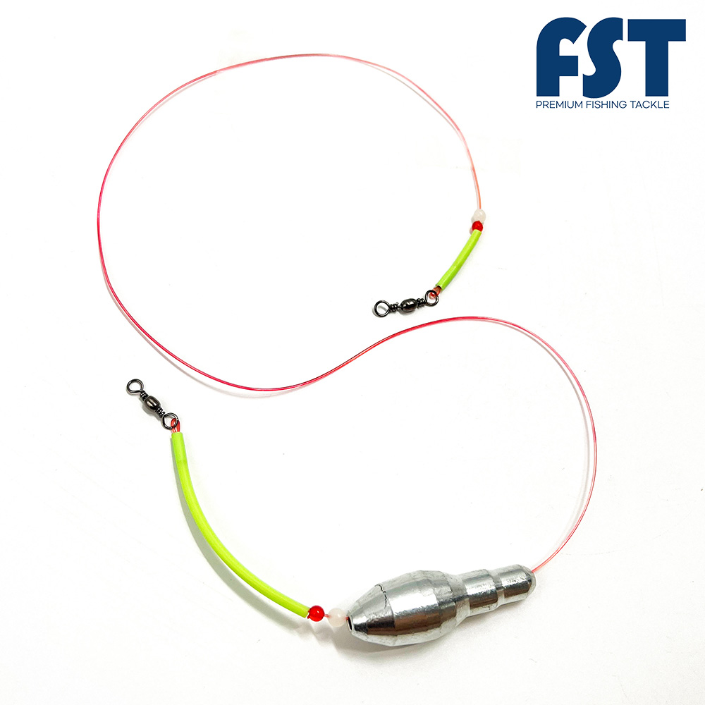 도다리 원투채비 수제 유동 묶음추 자작 채비 감성돔 장어 1단25호