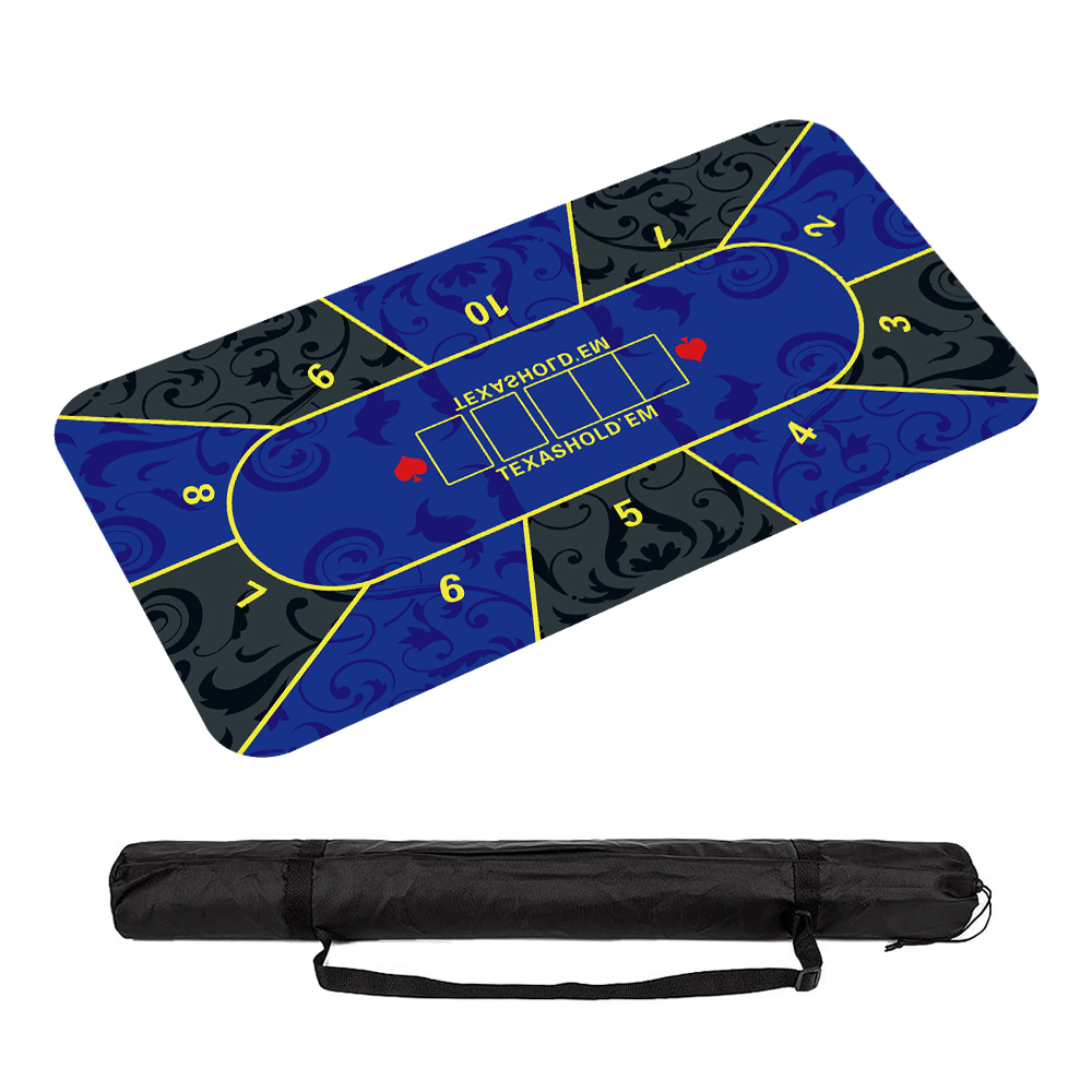 정품 카지노 홀덤 포커 카드 게임 테이블 매트 1200x600mm 이미지 6