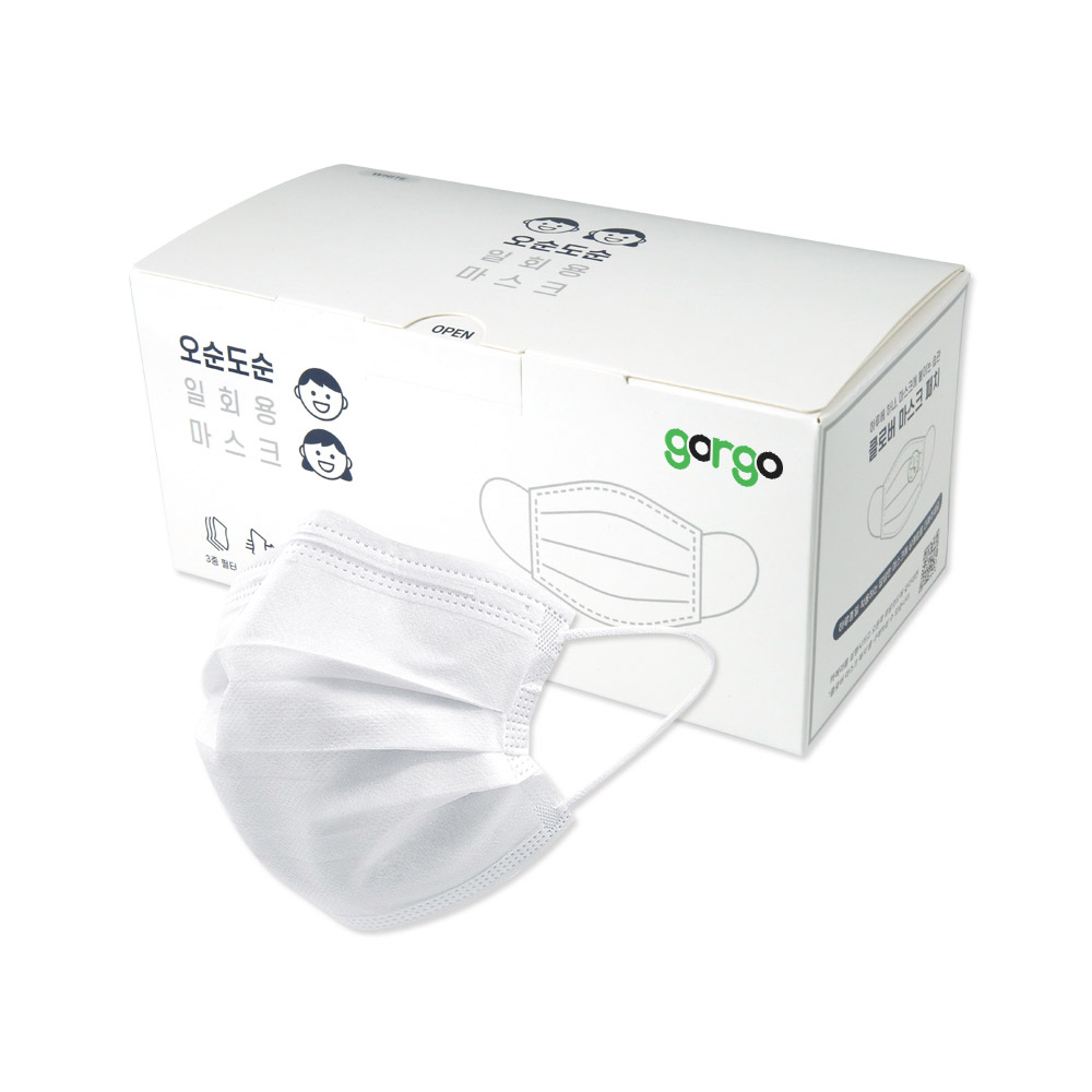 gorgo 고르고 덴탈 오순도순 마스크 일회용 3중 필터 100매