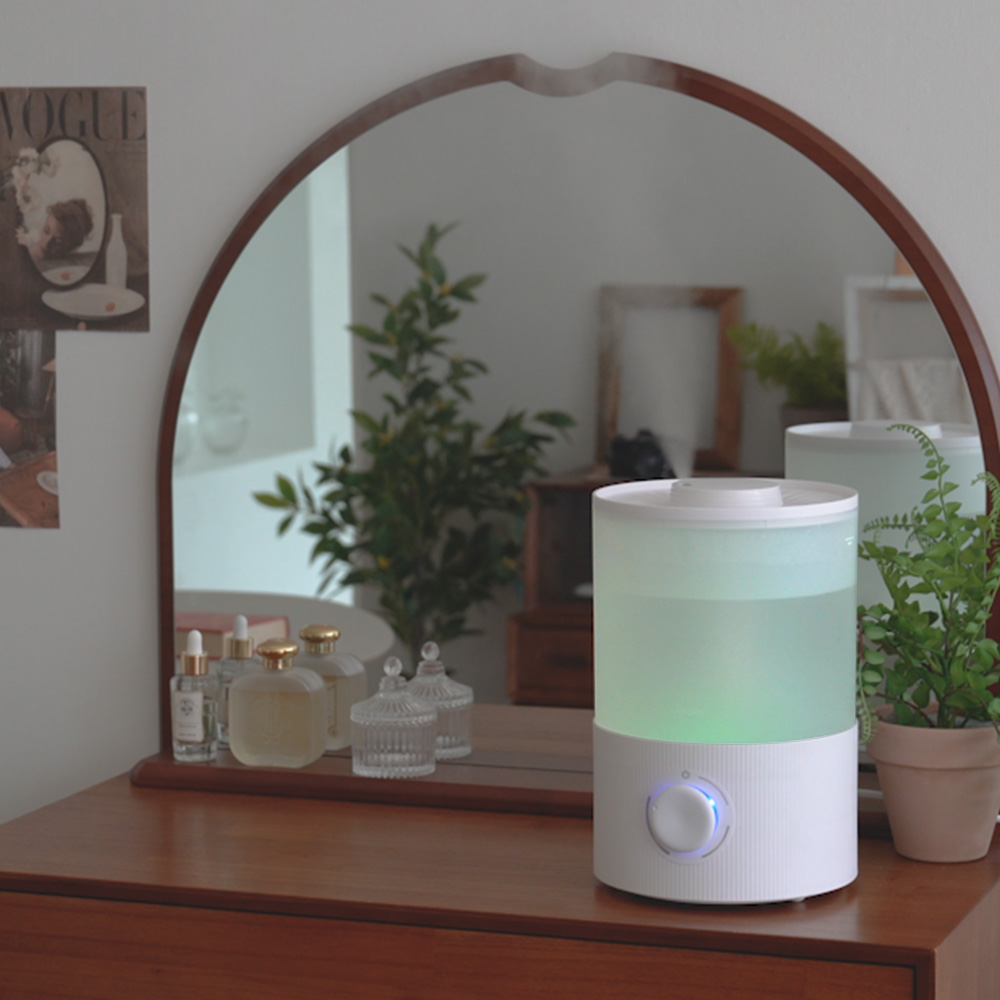 에어보나 대용량 통세척 간편 분리세척 상부급수 무드등 초음파식 가습기 3.5L