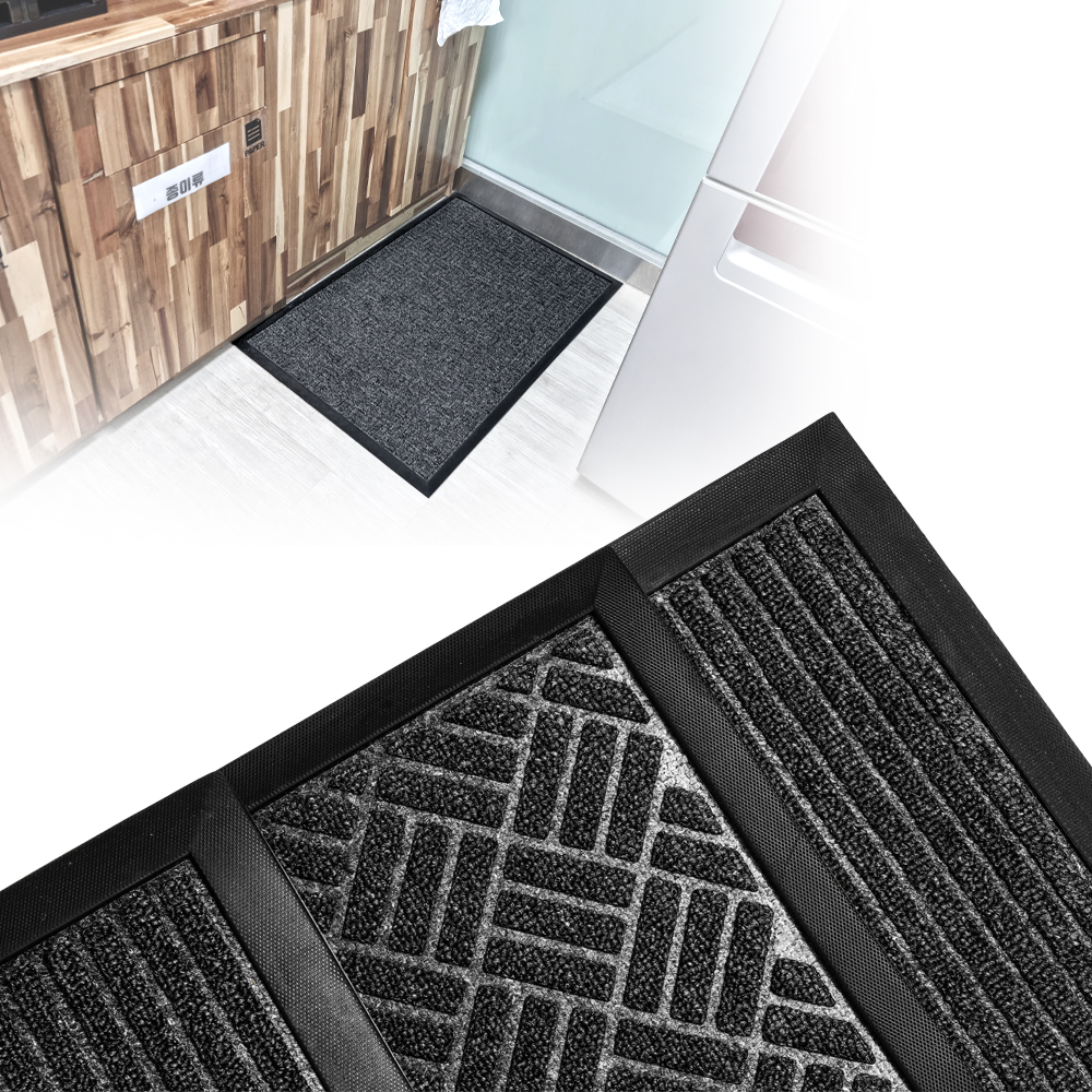 대형 레인매트 물흡수 사무실 도어 발매트 현관 호텔 매장 출입구 발판 매트 90x60