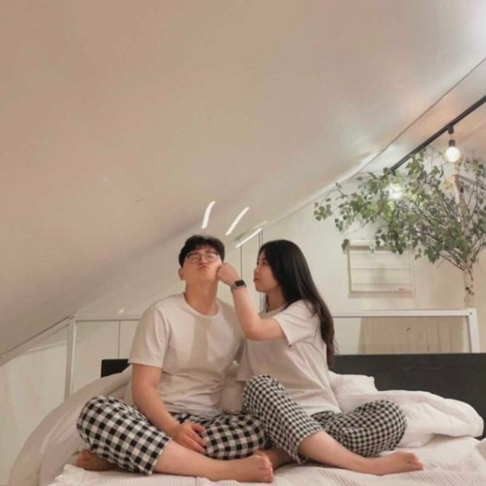 ❤️5만장돌파/당일출고❤️빅사이즈 밴딩 가을 겨울 잠옷바지 체크 커플 파자마  9부 5부 3부 16color 3size 상세 이미지 6