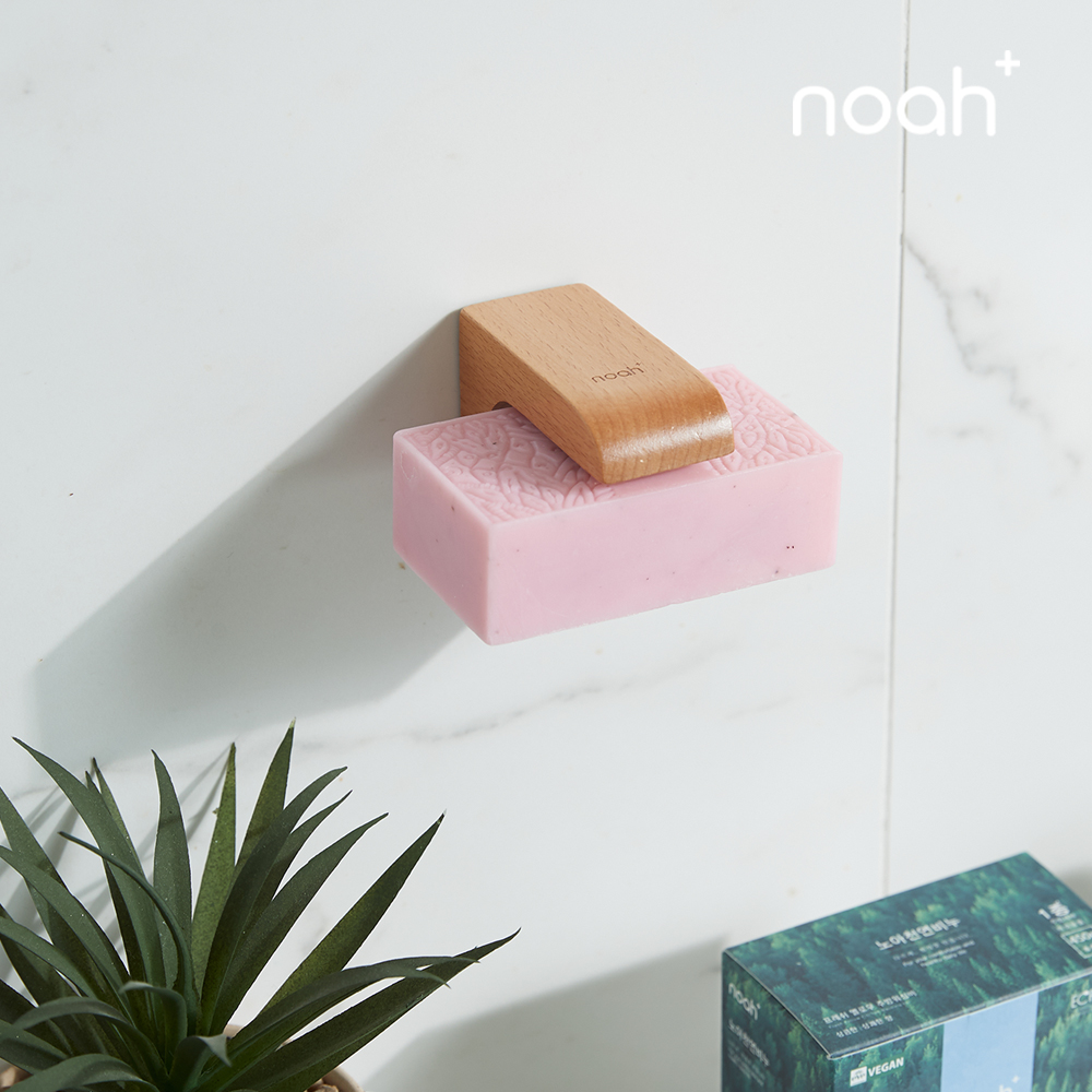 노아 친환경 자석 비누 홀더 거치대 너도밤나무 받침대 제로웨이스트 - 상세 이미지 3