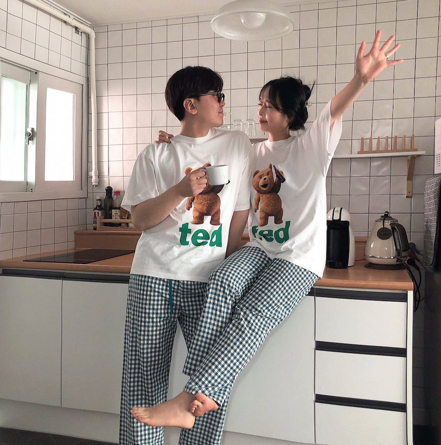❤️5만장돌파/당일출고❤️빅사이즈 밴딩 가을 겨울 잠옷바지 체크 커플 파자마  9부 5부 3부 16color 3size 상세 이미지 10