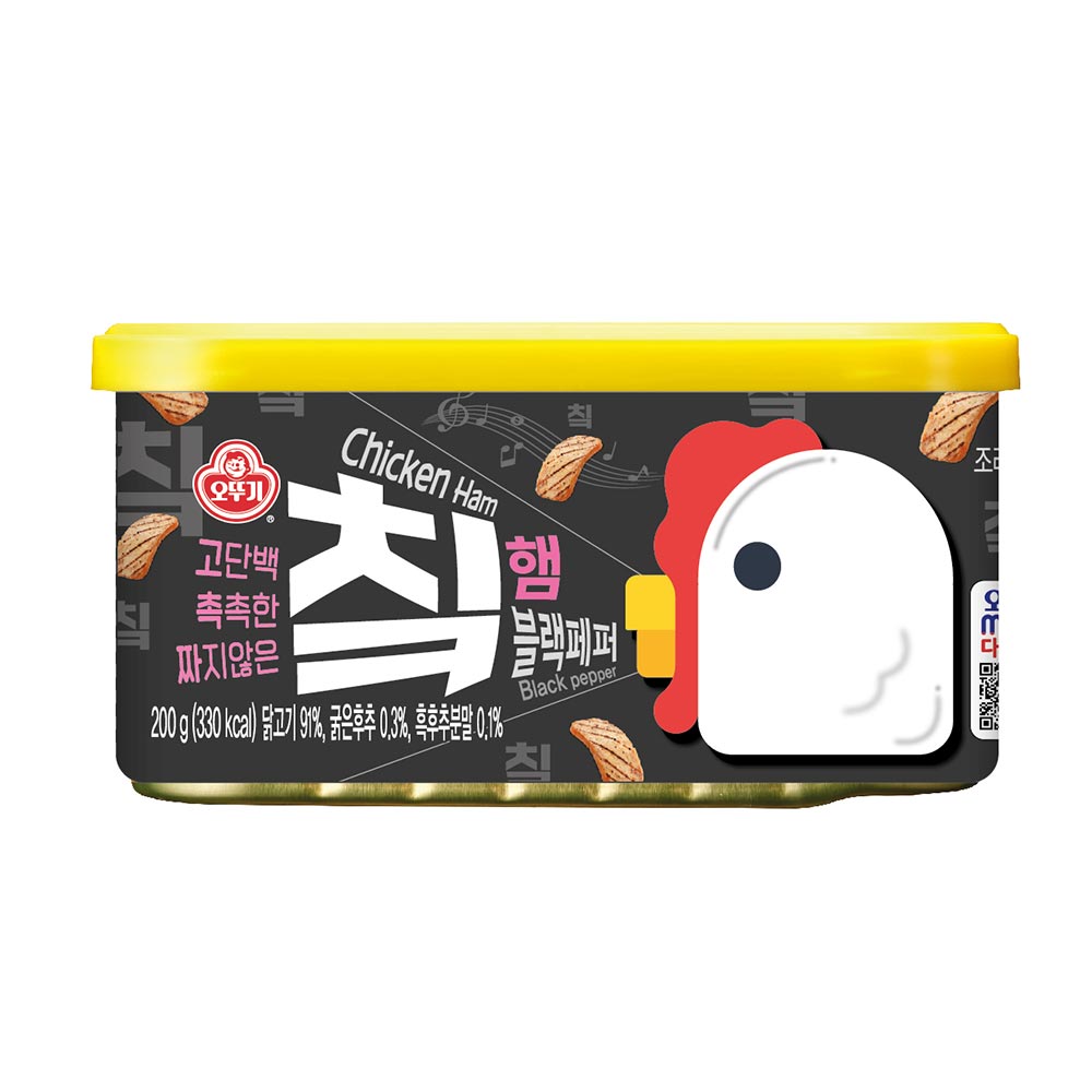 오뚜기 칰햄 블랙페퍼 4캔+4캔 - 상세 이미지 2
