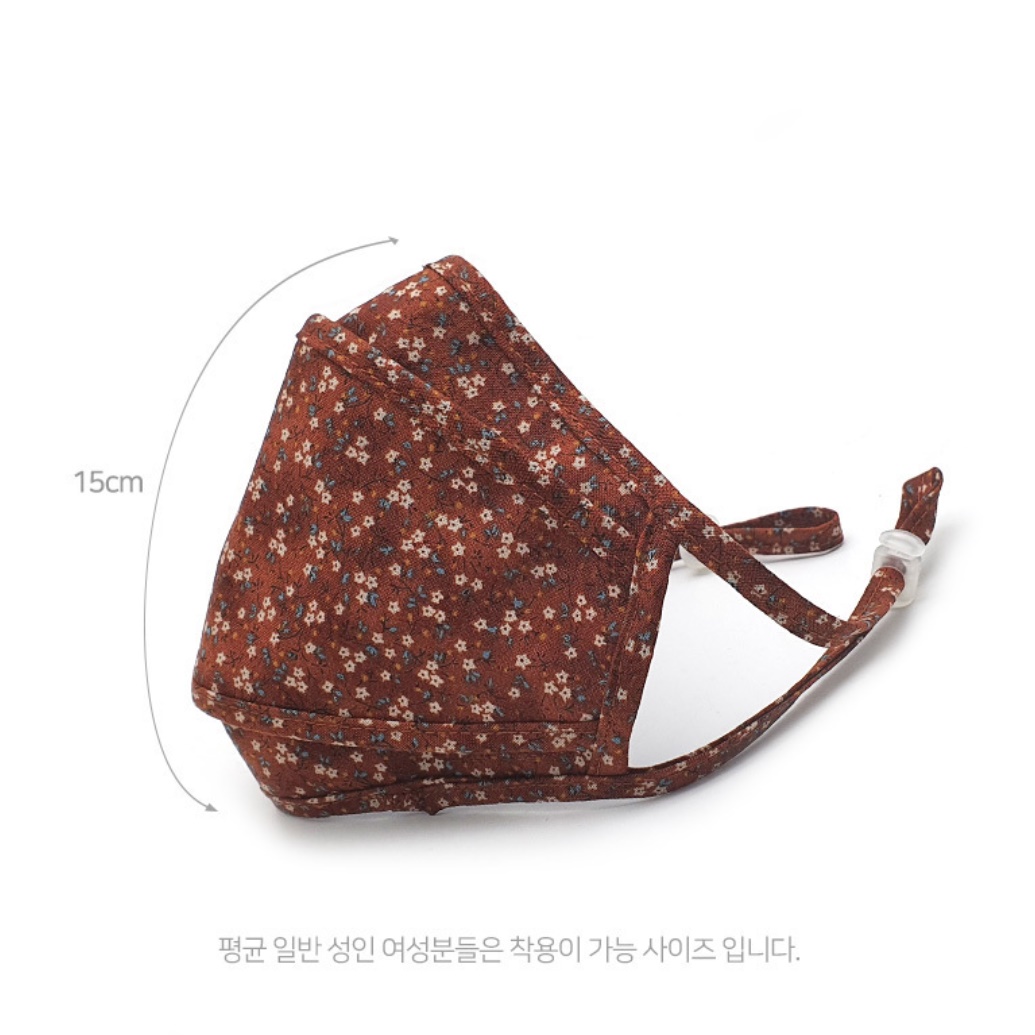 꽃마스크 무늬 명품 마스크 반영구 수제 커스텀 그림 디자인 마스크 - 상세 이미지 4