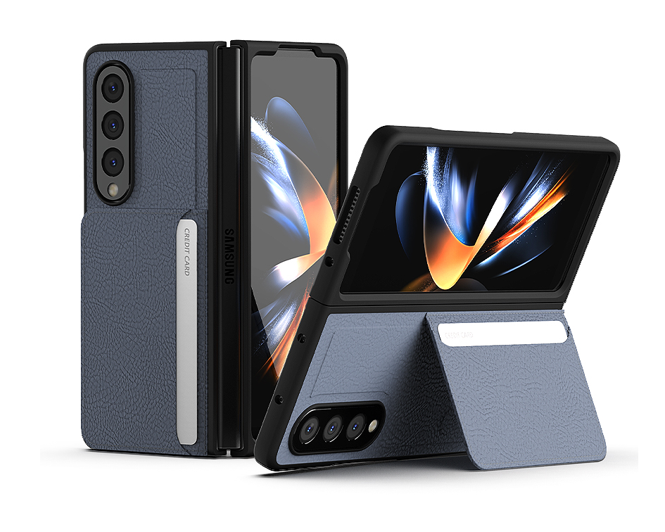 갤럭시 Z 폴드 케이스 카드 수납 스탠딩 커버 레드, 갤럭시Z 폴드5 - 상세 이미지 4