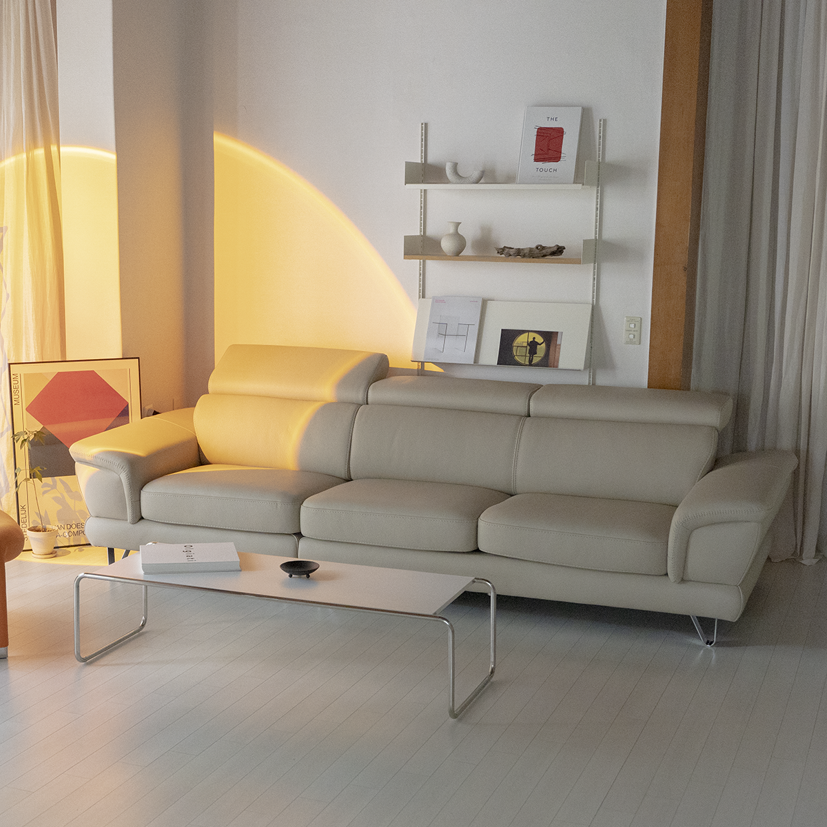 루피나 풀레더 이태리 천연 통가죽 4인용 전체 천연가죽소파