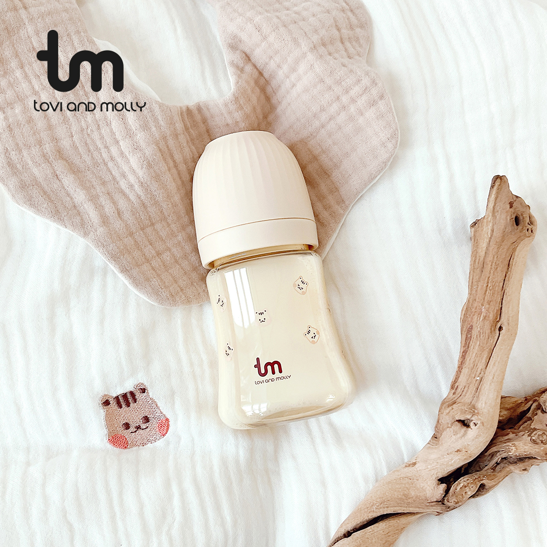 [토비앤몰리] 신생아 아기 배앓이 싱글 젖병 돗람이 바닐라 180ml 280ml - 상세 이미지 5