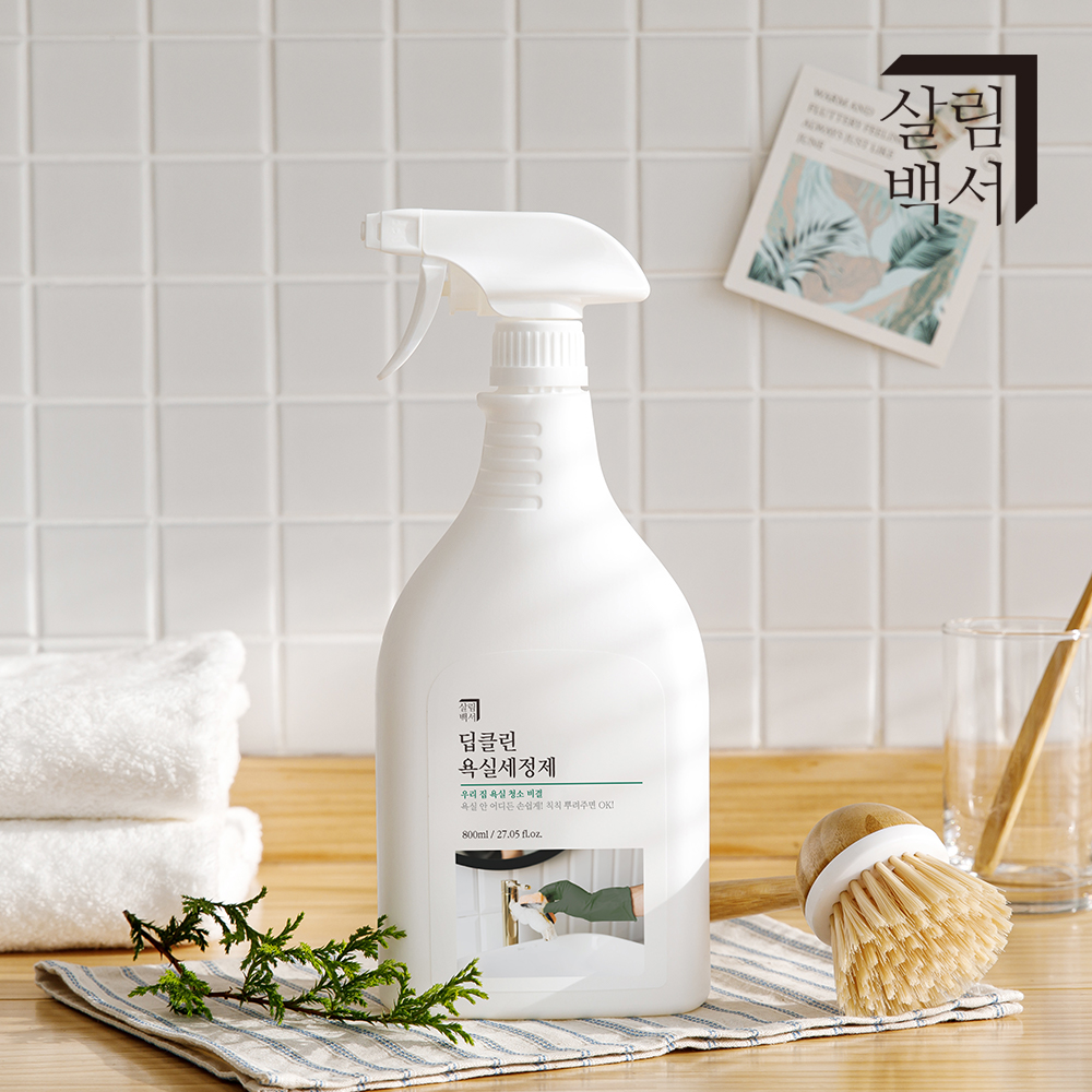 살림백서 딥클린 욕실 세정제 화장실 청소세제 800ml, 2개 - 메인 이미지
