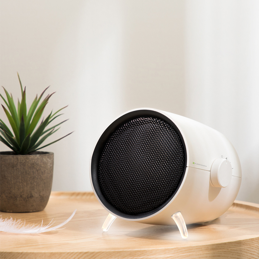 퓨어코치 CH1000W 세라믹 PTC 미니 전기온풍기 사무실 가정용