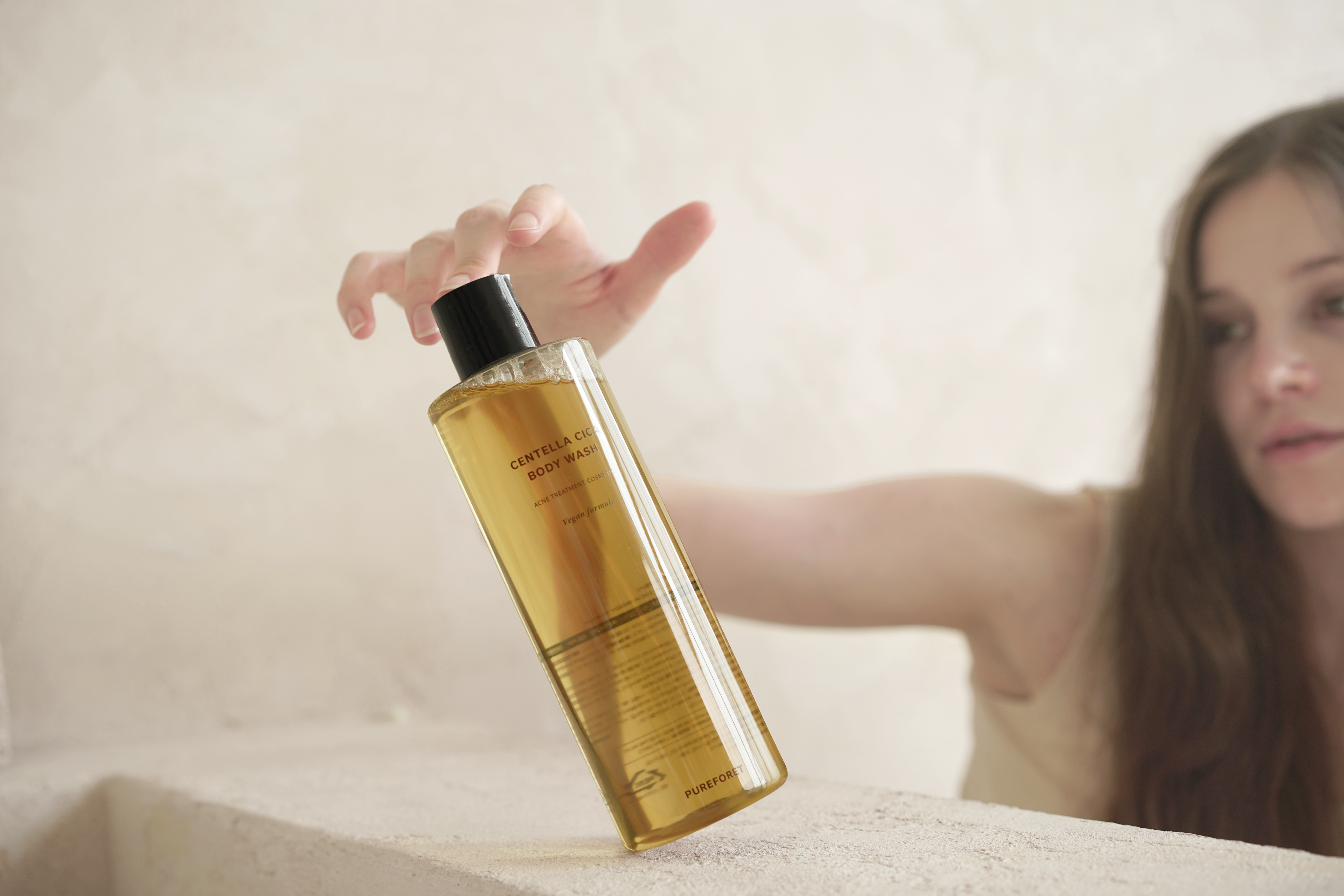 퓨어포레 센텔라 대용량 등드름 천연 쿨링 올인원 청소년 약산성 시카 바디워시 500ml - 상세 이미지 4