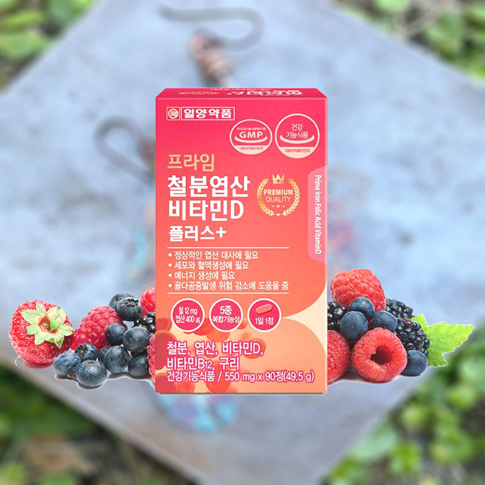 프라임 철분엽산비타민D 플러스 90정 3개월분 제품 이미지