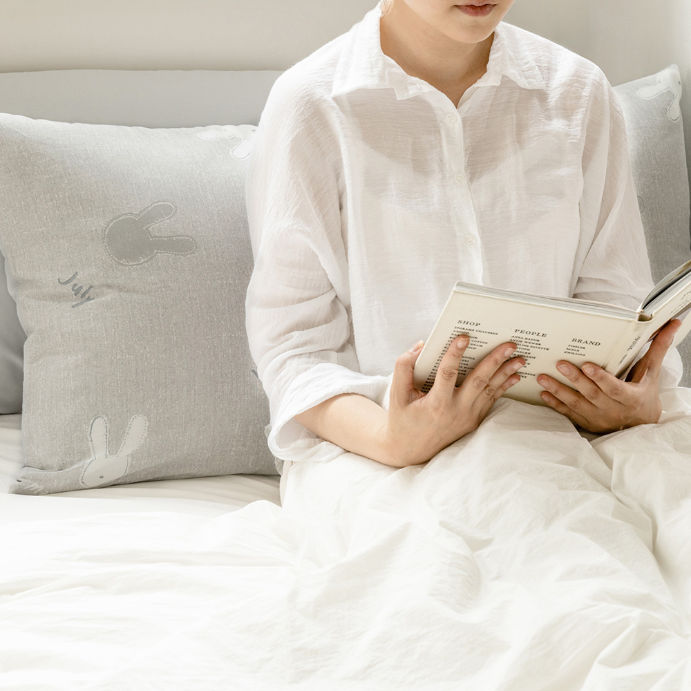 쉬즈홈 러버 순면 등쿠션 (솜포함) : 쉬즈홈