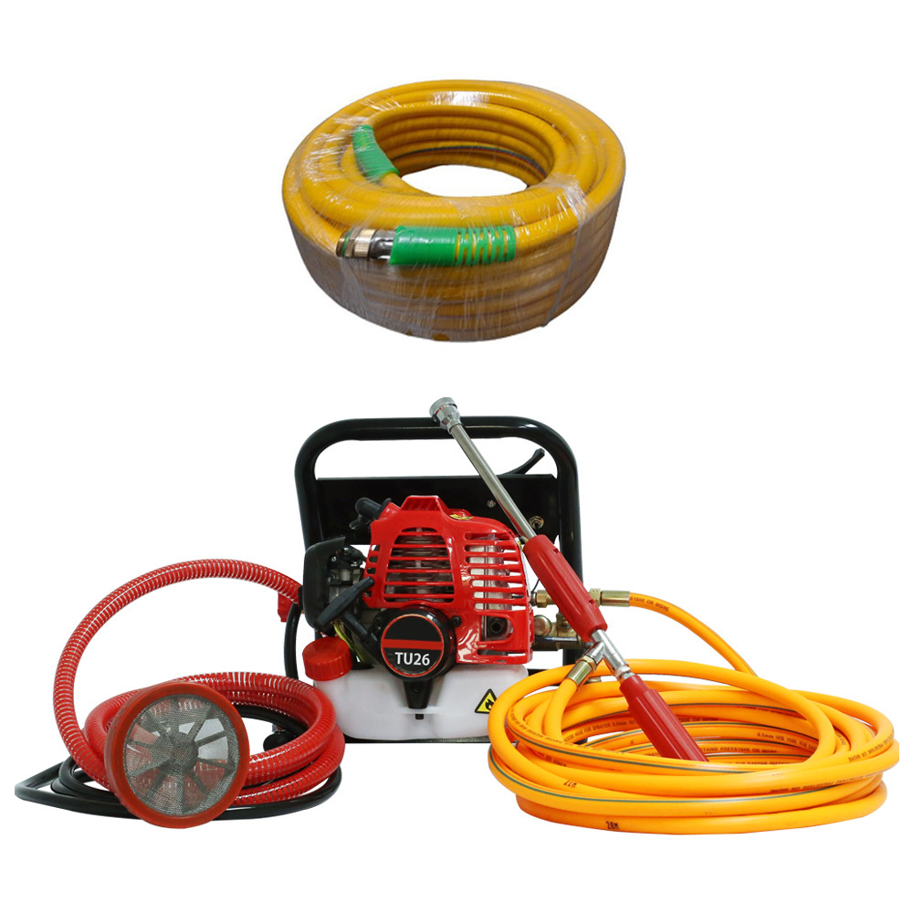 DW 휴대용 엔진 분무기+고압호스 30M 농업 배수 급수