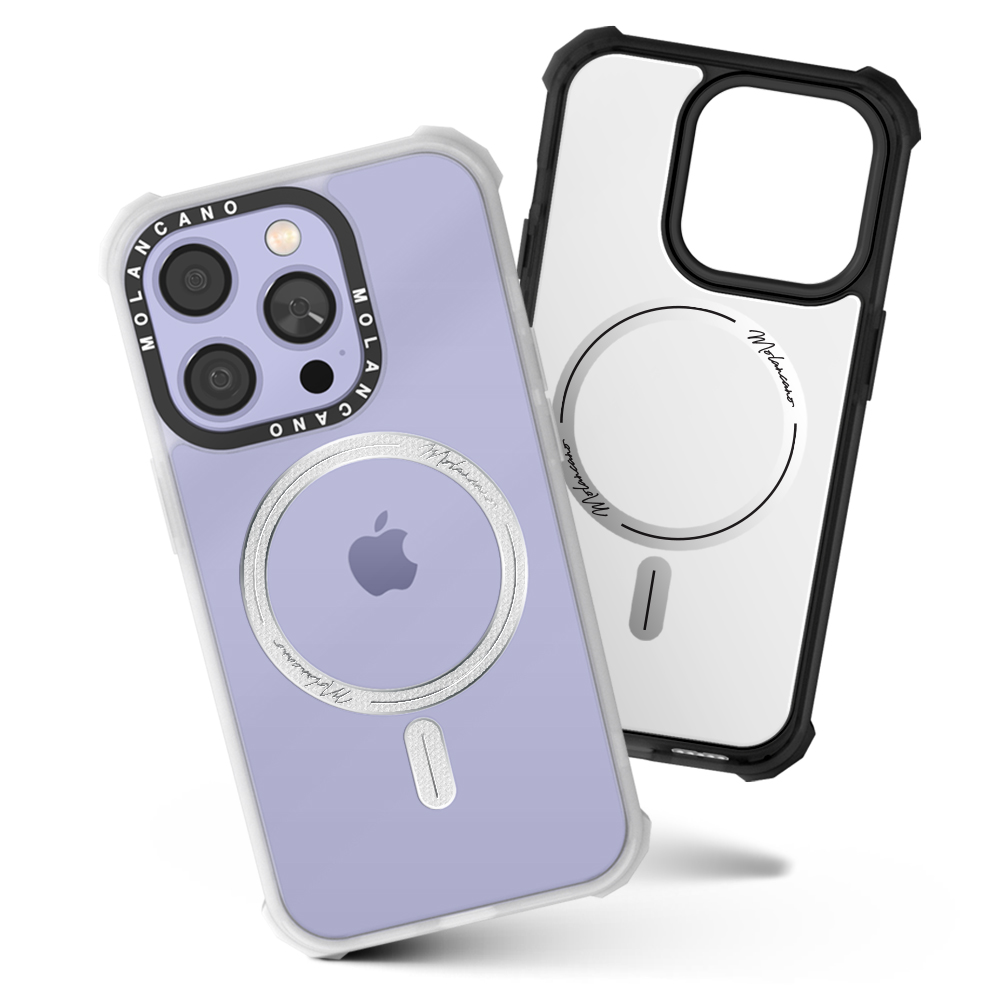 아이폰 14 프로 맥스 임팩트 제로 마그네틱 맥세이프 범퍼 케이스 화이트 반투명 - 상세 이미지 5