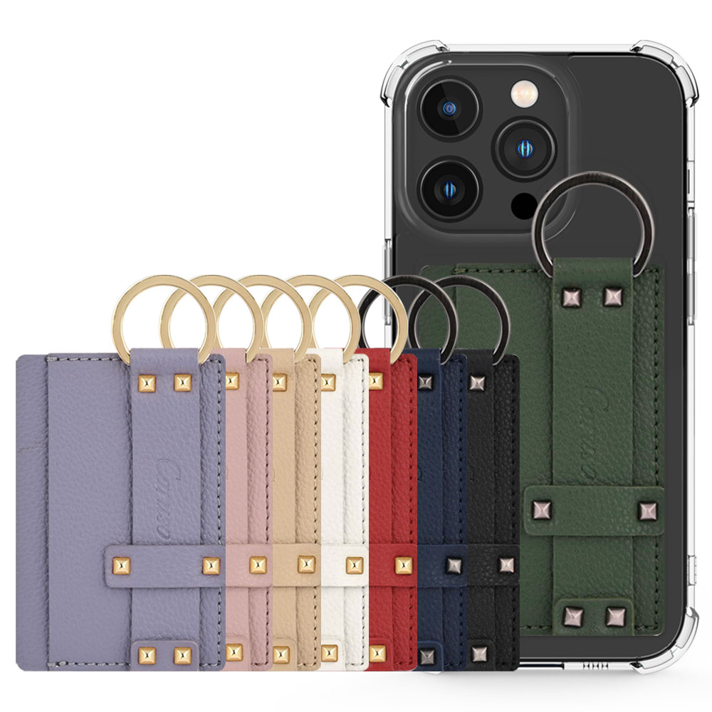 카루소 토고링 가죽 카드 수납 투명 범퍼 케이스 라벤더 - 상세 이미지 2