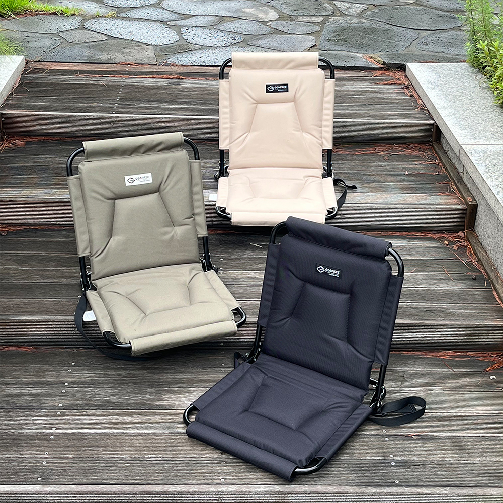 지오프리 릴렉스 그라운드 체어 캠핑 의자 접이식 휴대용 좌식 페스티벌 피크닉 차박