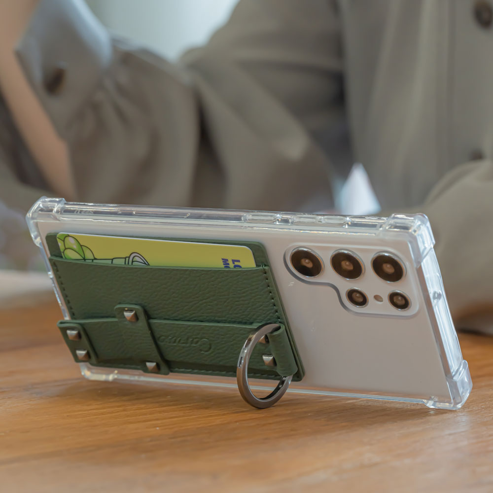 카루소 토고링 가죽 카드 수납 투명 범퍼 케이스 라벤더 - 상세 이미지 5