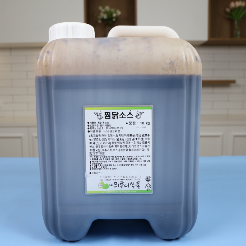 뫼루니식품 안동 찜닭소스 10KG 찜닭양념 간장 - 상품 이미지