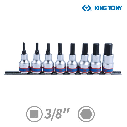 킹토니 3/8 육각비트 레일세트 복스알 폭스알 8P 소켓