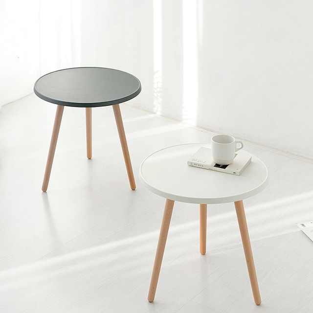 GRUET 사이드테이블 원형 48cm 화이트 5004.1622