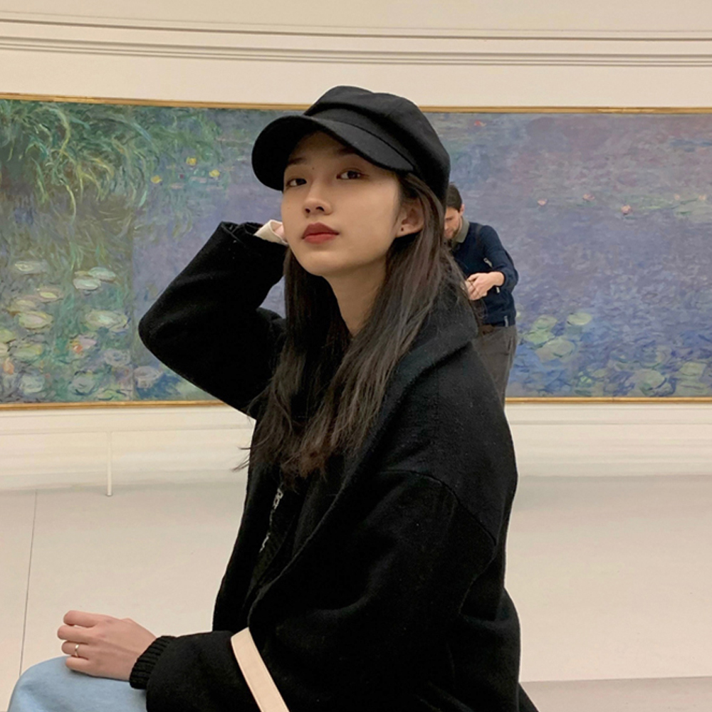 여성 빵모자 팔각모 뉴스보이캡 헌팅캡 모자 - 상세 이미지 3