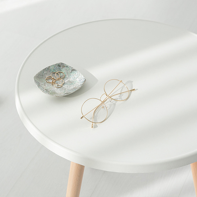 GRUET 사이드테이블 원형 48cm 화이트 5004.1622