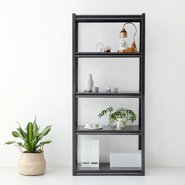 KONETY 앵글선반 800 넓은 5단 실버블랙 5731.5487