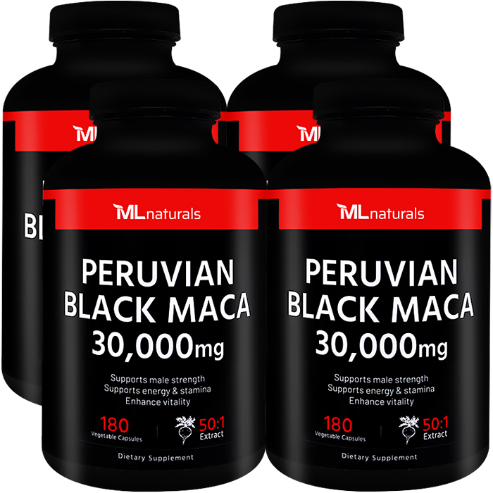 마이라이프 내추럴스 페루비안 블랙마카 30000 mg 미국직배송 180캡슐, 4개 제품 이미지