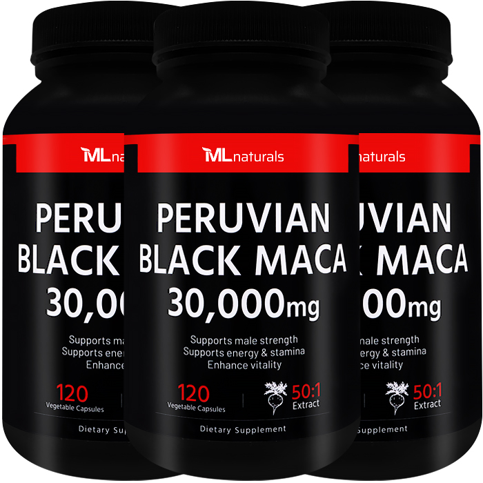 마이라이프 내추럴스 페루비안 블랙마카 30000 mg 미국직배송 120캡슐, 3개 제품 이미지