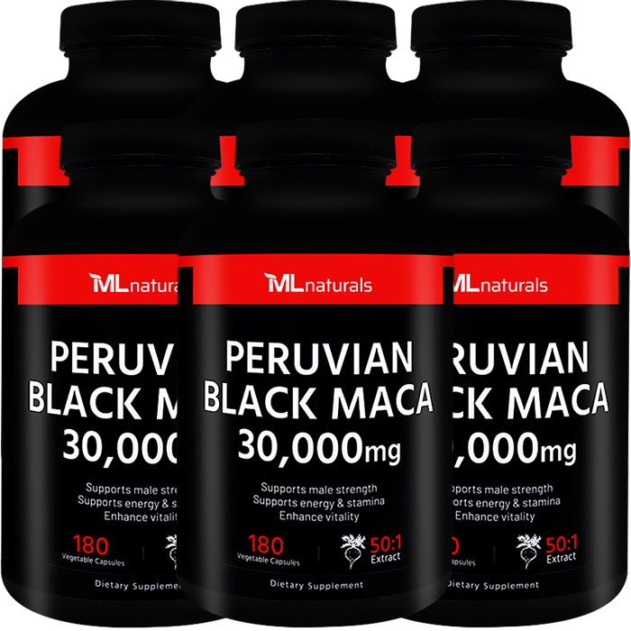 마이라이프 내추럴스 페루비안 블랙마카 30000 mg 미국직배송 180캡슐, 6개 제품 이미지