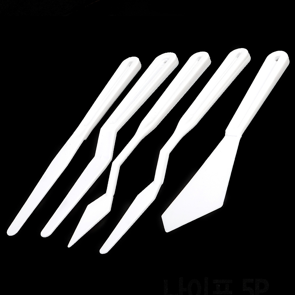 미술용 스파츌라 그림 팔레트 미술 칼 나이프 5P - 상세 이미지 2