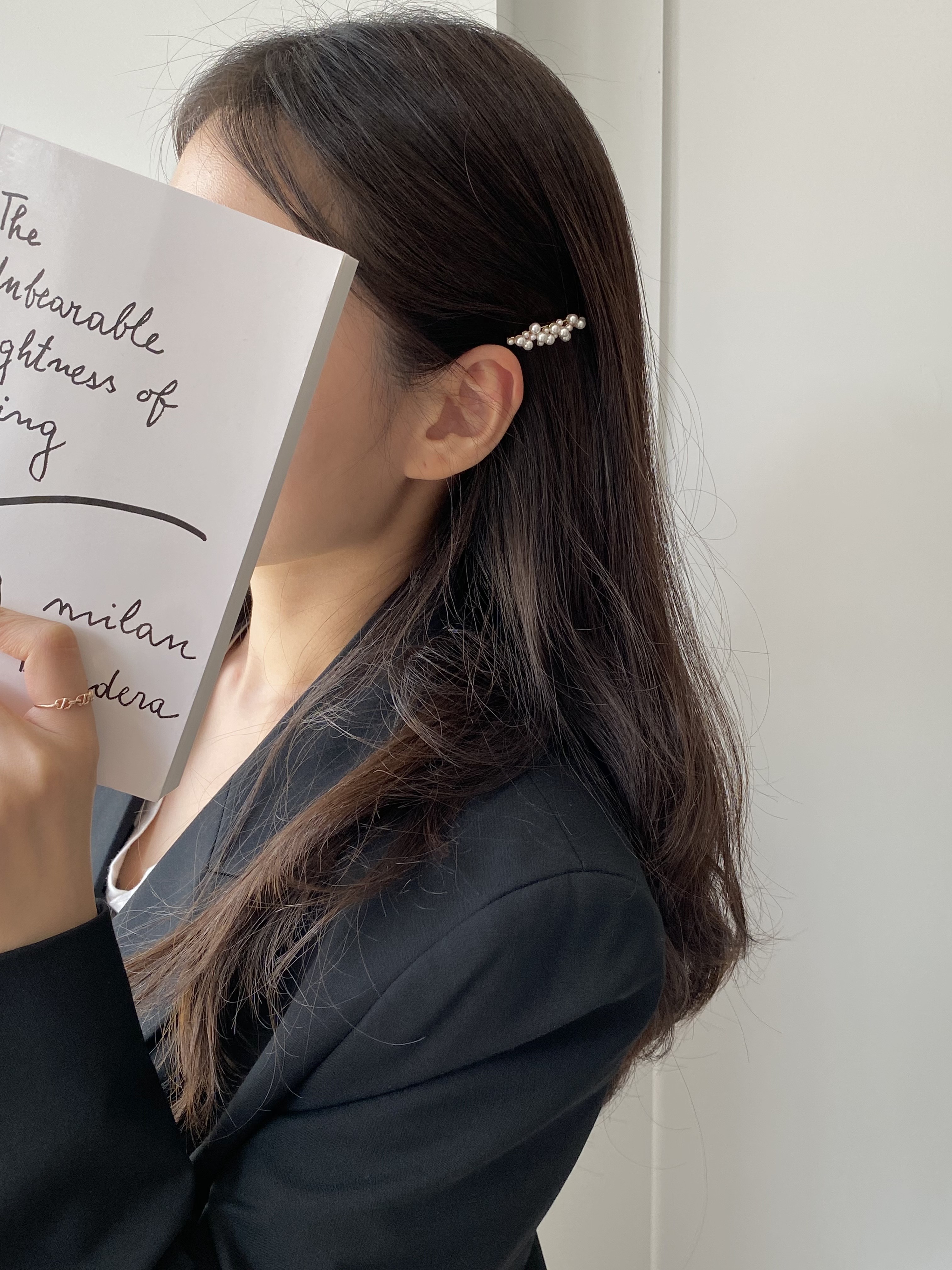 미니 옆머리 헤어핀 작은 진주 바비핀 헤어 실핀 추천 미니 바비핀 후기 송이송이 실핀