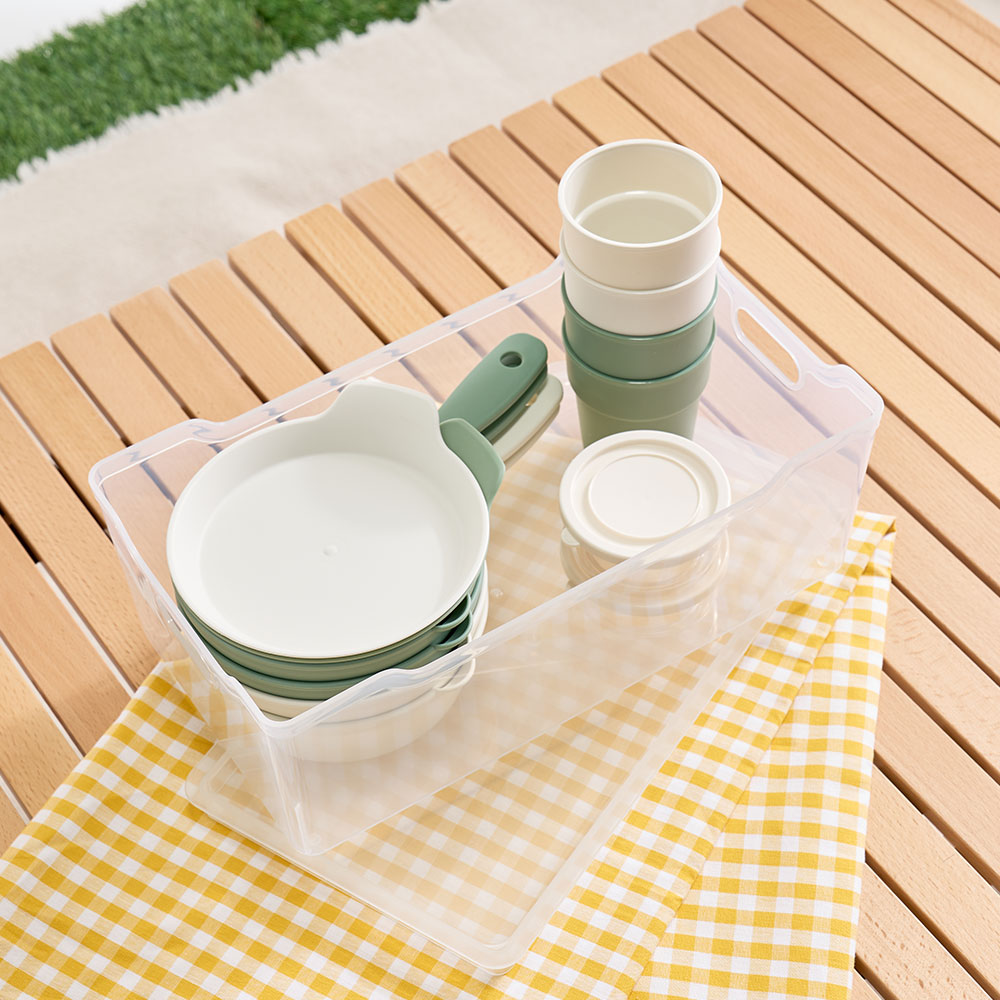 캠핑시즌 올인원 캠핑식기 5종 12P A 세트 + 전용보관함