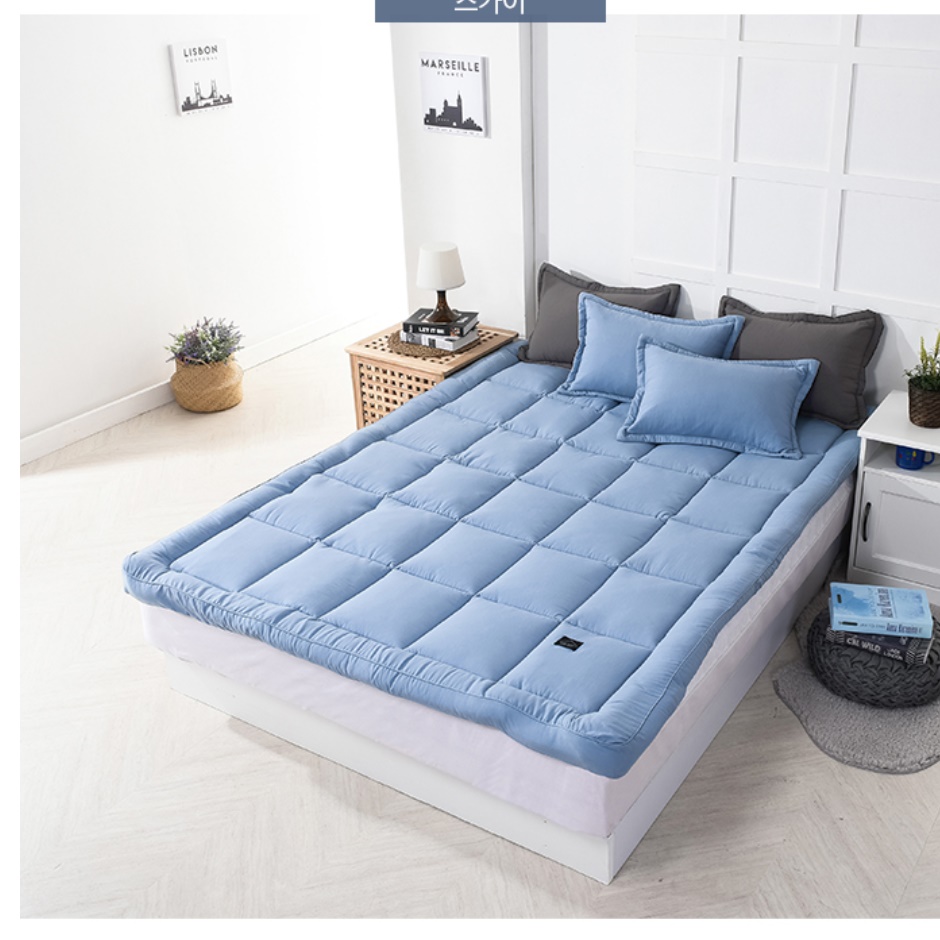자취방 원룸 매트리스 바닥용 손님용 매트 침대용 침대 위 토퍼