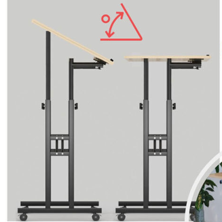 높은사이드테이블 높낮이 조절 이동형책상 이동식보조테이블