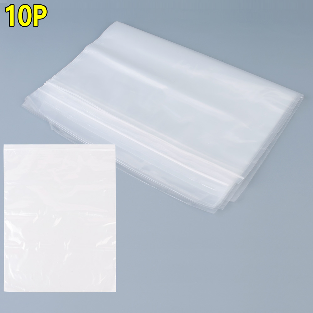 다회용 지퍼백 재사용 기본 대형 특대 특대형 PE 10개 - 상세 이미지 3