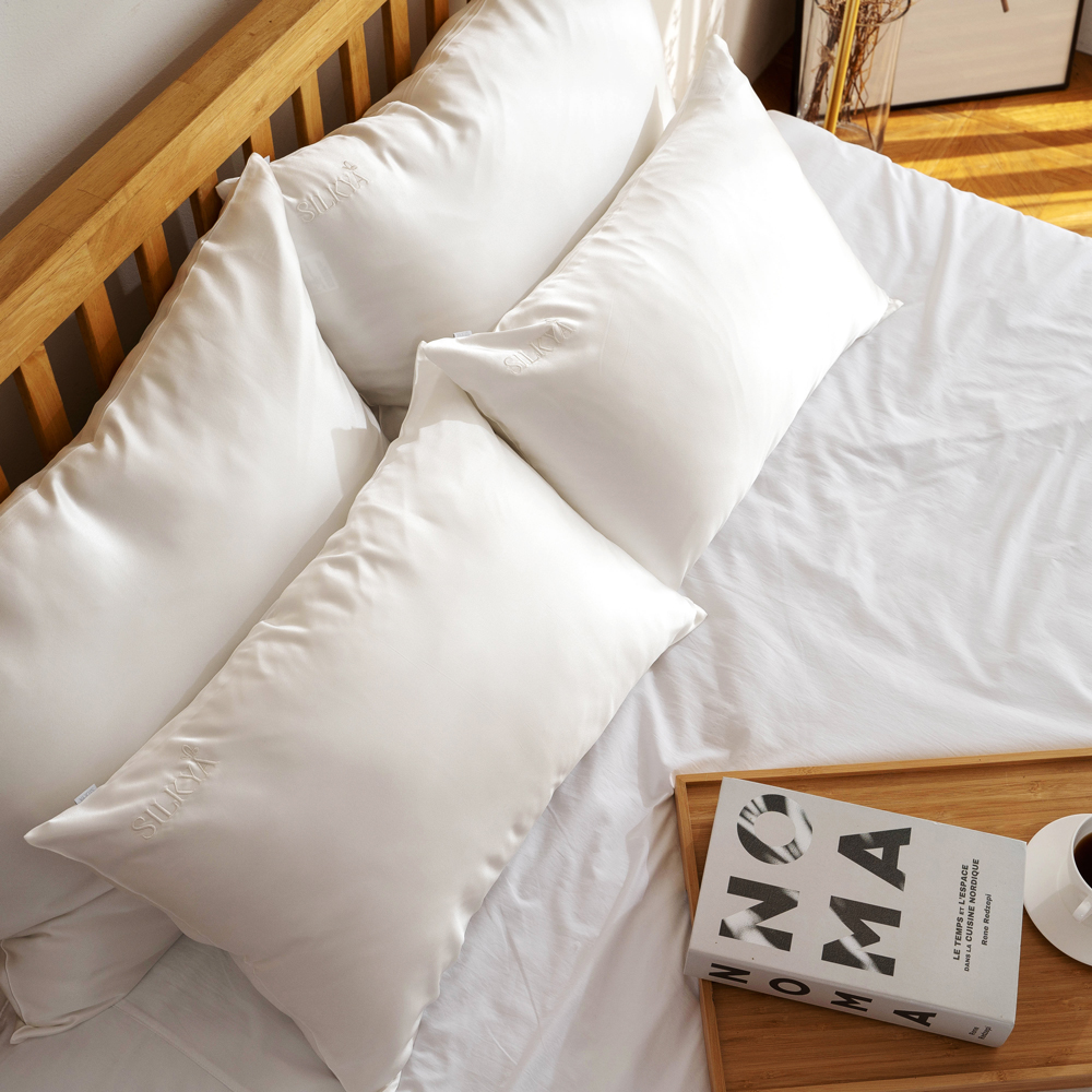 실키아 천연 실크 베개 커버 호텔식 베갯잇 베겟잎 숙면 베개덮개 알러지케어(50X70)