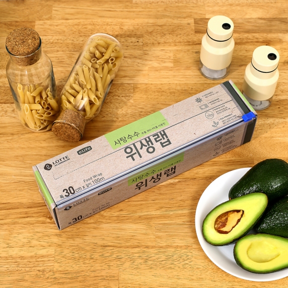 저탄소 롯데 비닐랩 사탕수수 랲 30x100cm - 상품 이미지