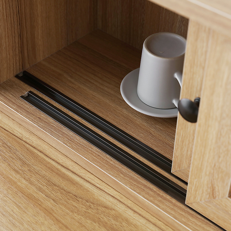 슬라이딩수납함 라탄 미니 원목 수납함 커피보관함