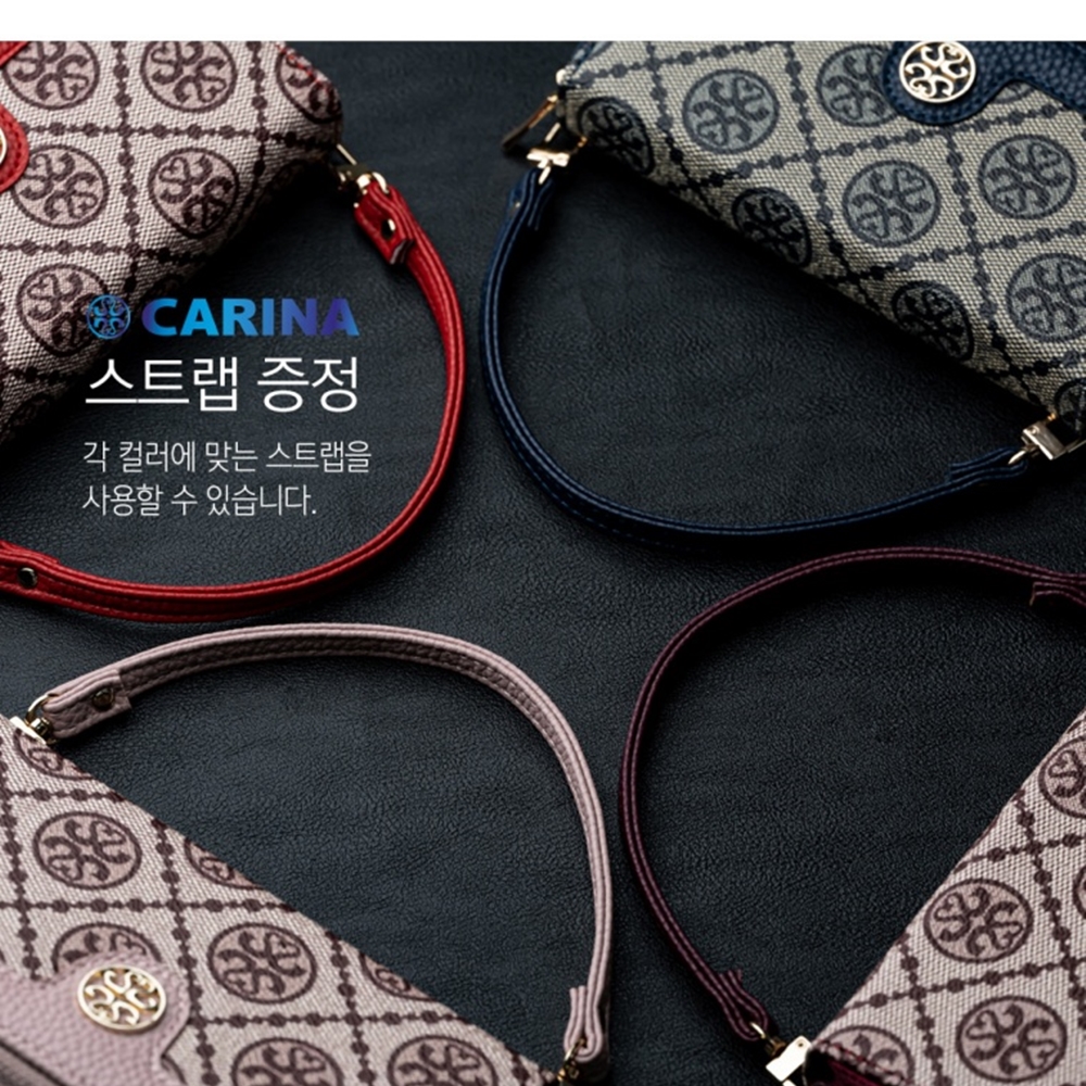 케이지 지퍼형 지갑 다이어리 케이스 버건디, 갤럭시 퀀텀5 - 상세 이미지 3