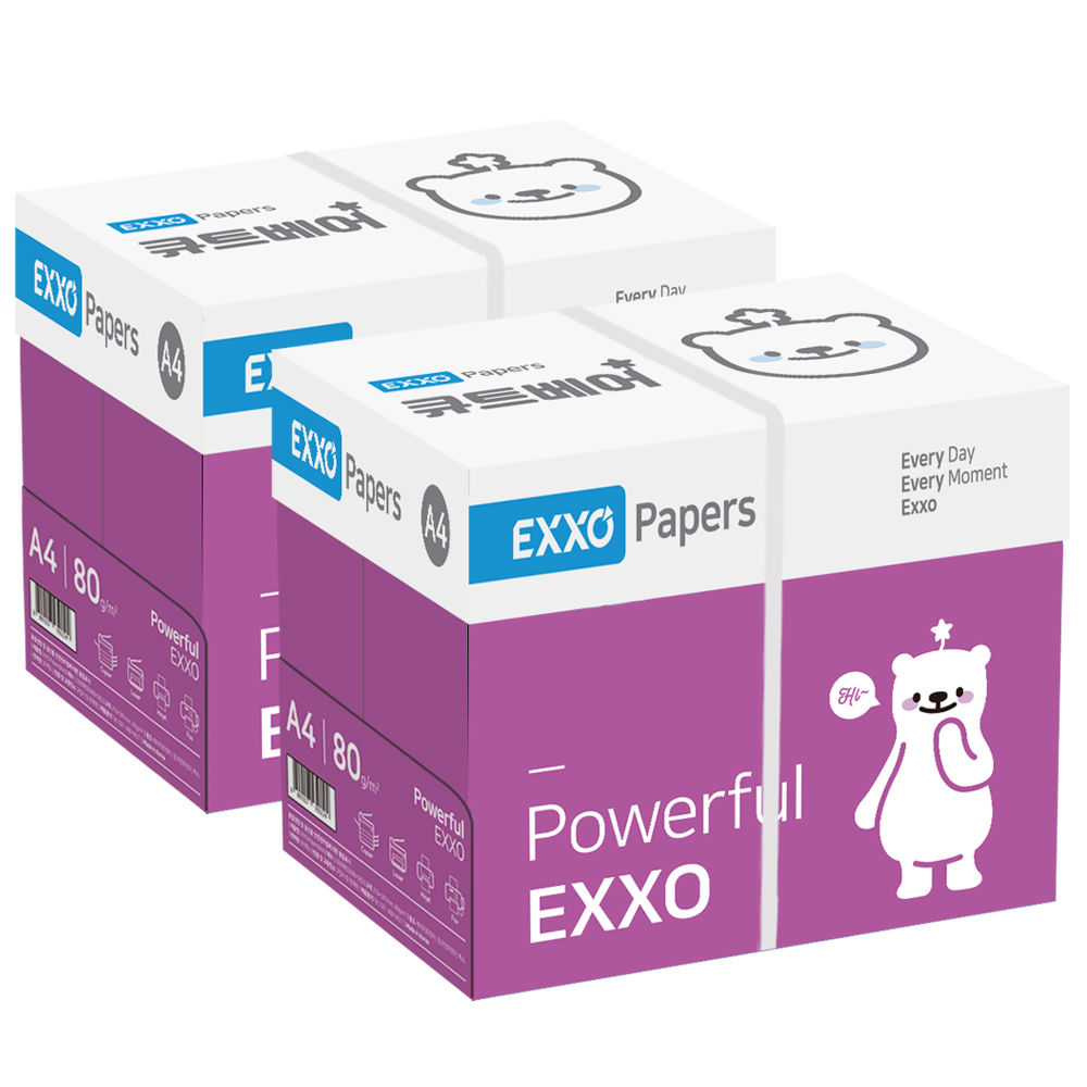 엑소 큐트베어 A4용지 복사용지 80g 2BOX(5000매)