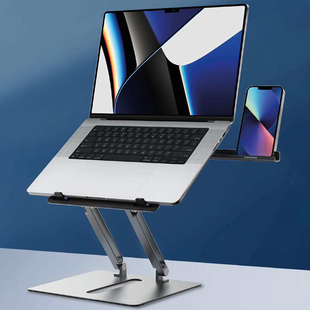 마운트뷰 MV-NS 휴대용 알루미늄 노트북 핸드폰 듀얼 거치대