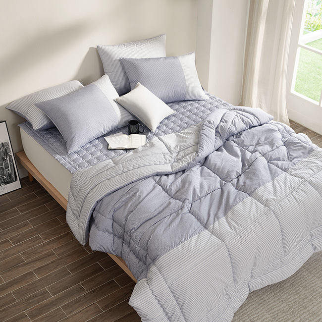 세사온라인 알러지케어 먼지없는 사계절 차렵이불패드 풀세트 마르틴, SS(슈퍼싱글)