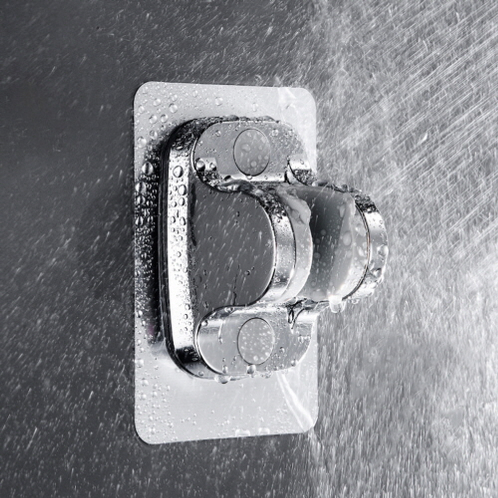 강력접착 무타공 샤워기거치대 각도조절 욕실 샤워기 걸이 홀더 제품 이미지