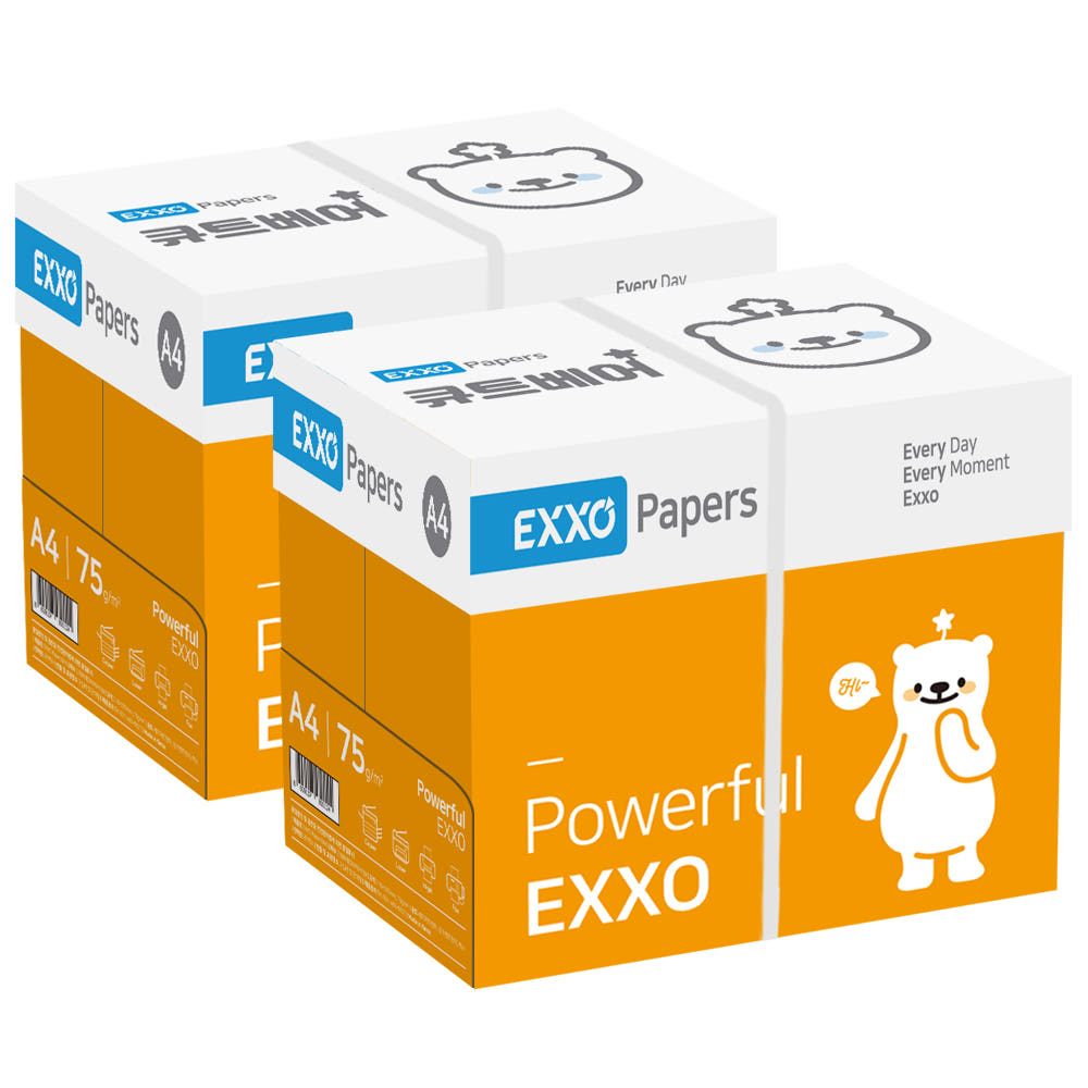 엑소 엑소 큐트베어 A4 복사용지 75g 2BOX(5000매)