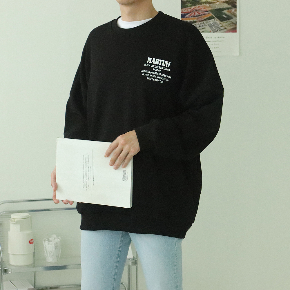 남자맨투맨 빅사이즈 오버핏 커플 맨투맨 제품 이미지